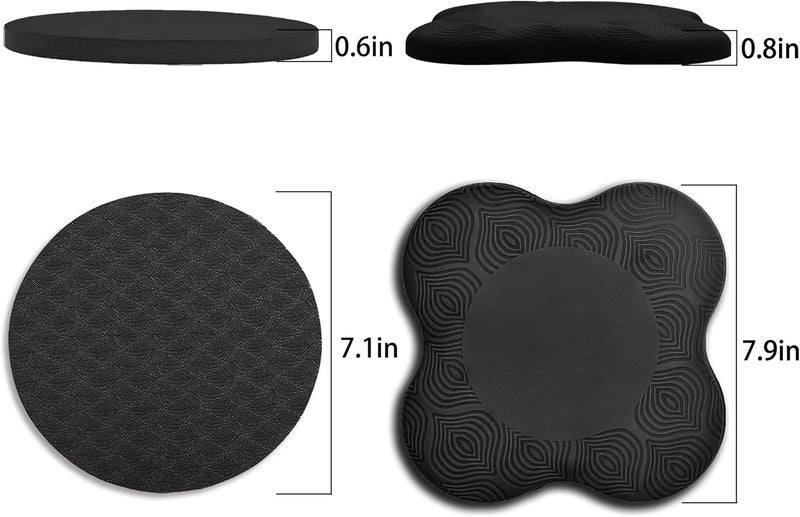 SAMTKA Premium Exercise Knee Support Set of 10 | Thick Foam Yoga Pilates Cushion for Women Men | Knees Elbows Wrists Hands Head Protection - Image 2